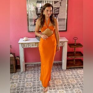 Reformation Vivi Silk Dress